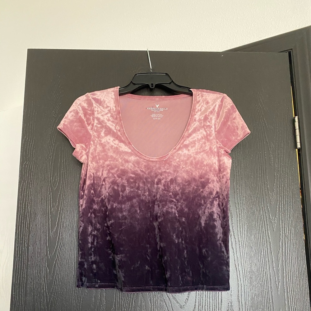 American eagle ombré crop top